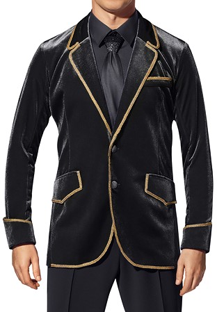Ballroom Ave by DSI Modern Smooth Jacket SM116-Black Velvet