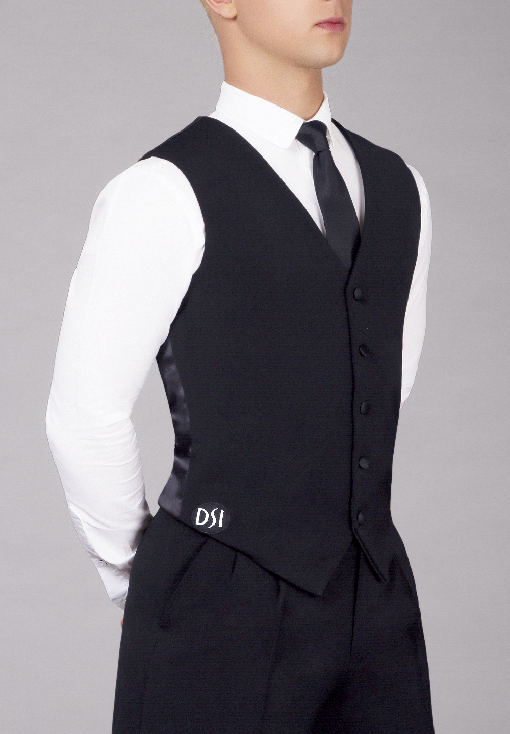 DSI Mens Traditional Ballroom Waistcoat 4010-Black
