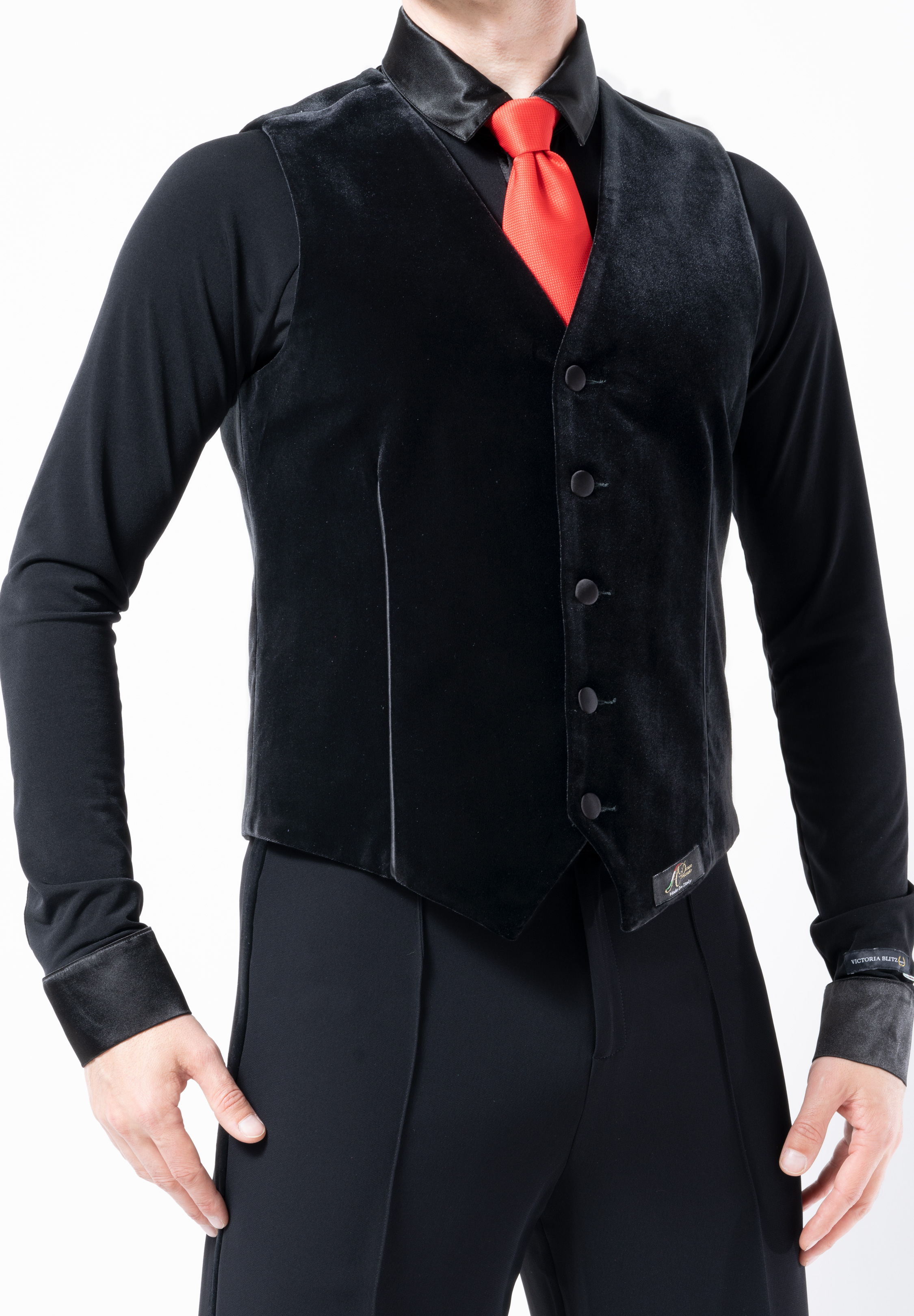 DZ Pin Stripe Ballroom Vest Dancewear