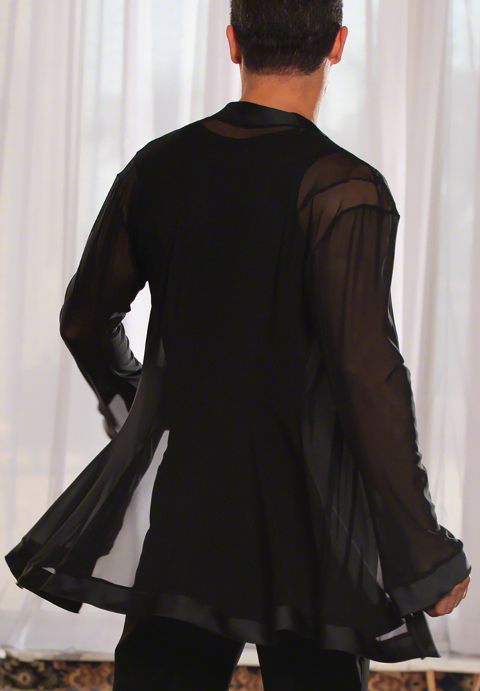 Dance America Mens Mesh Kimono Latin Shirt MS18 | Dancewear