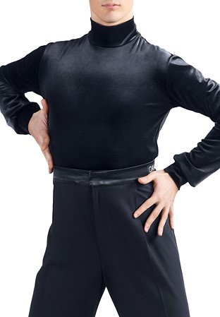 Dance Box Hudson Mens Turtle Neck Top M19120010-01 Black