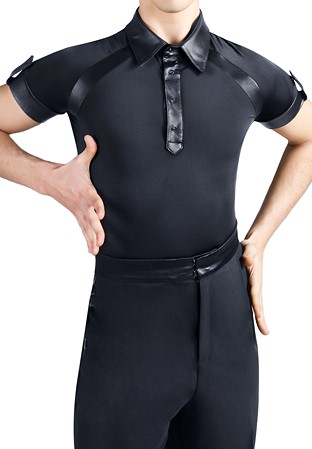Dance Box Manhattan Mens Polo Shirt M19120012-01 Black