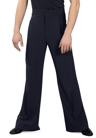 Dance Box Mens Wide Leg Pant M18120003-01 Black