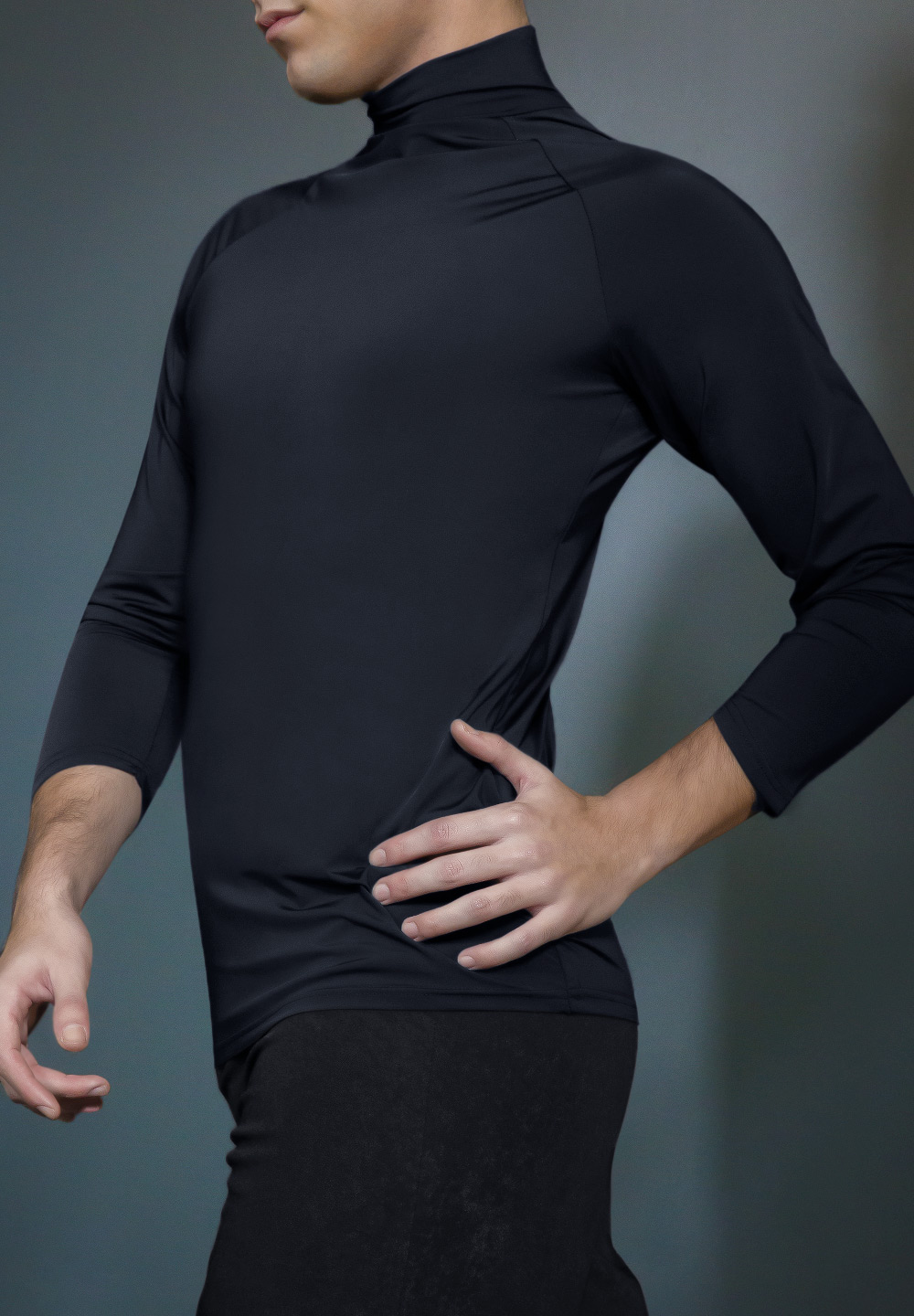 Pack of 2:  RS Atelier David Mens Half Turtleneck Neck Dance Top main image 0