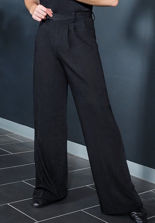 Je Dor Mens Tailor Pants B9435 (Hemmed)-Black