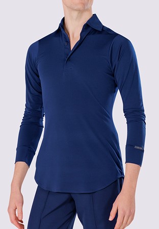Maly Mario Mens Dance Shirt JL232201-Navy