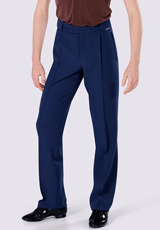 Maly Mens Ballroom Dance Trouser MF232401-Blue