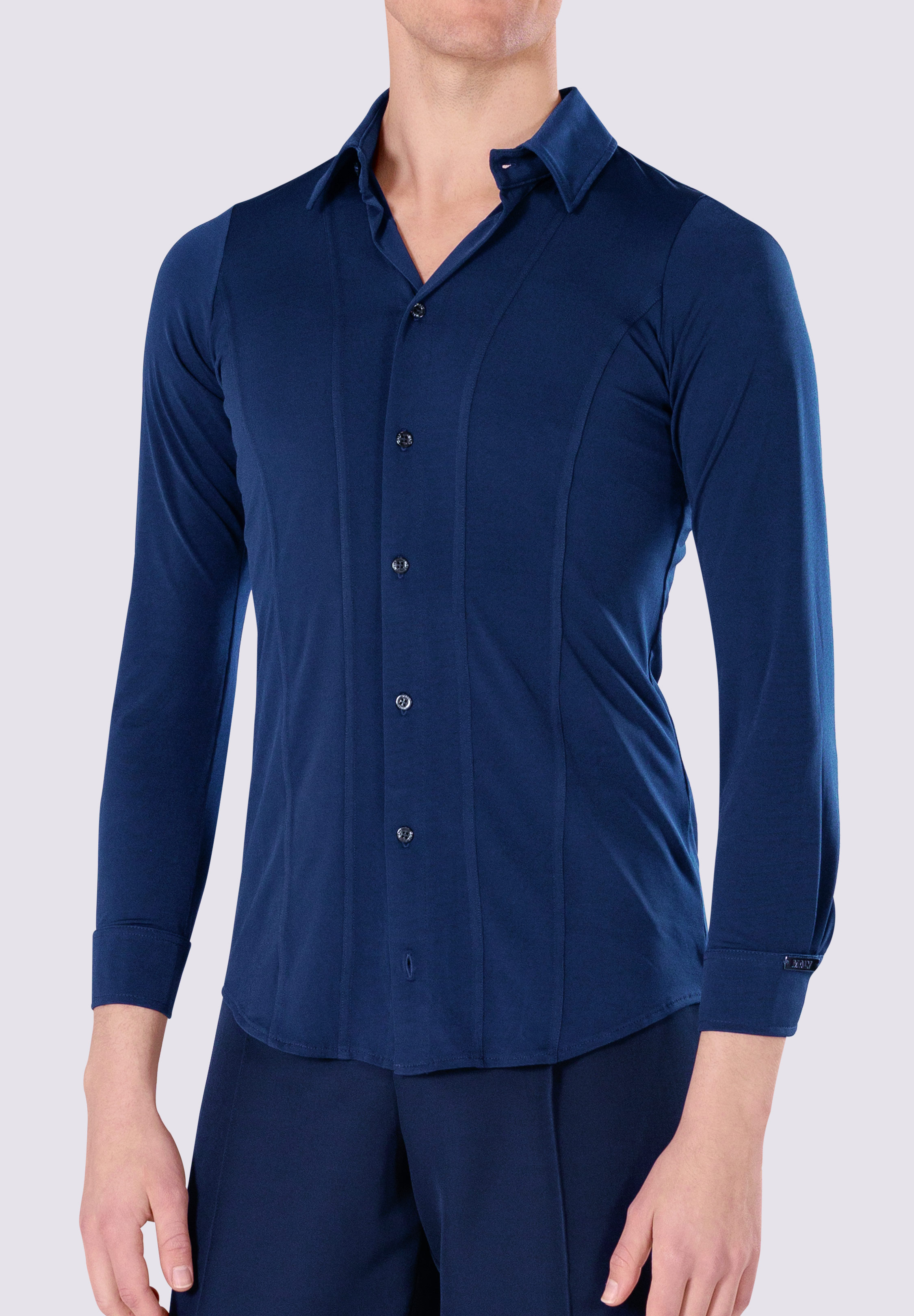 Maly Mens Dance Shirt MF72201-Navy Blue
