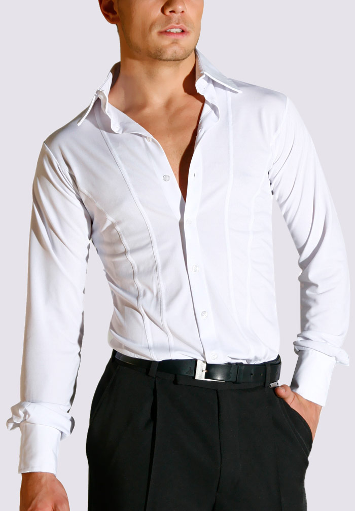 Maly Mens Dance Shirt MF72201-White