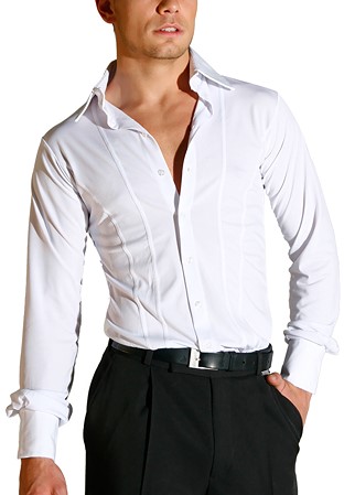 Maly Mens Dance Shirt MF72201-White