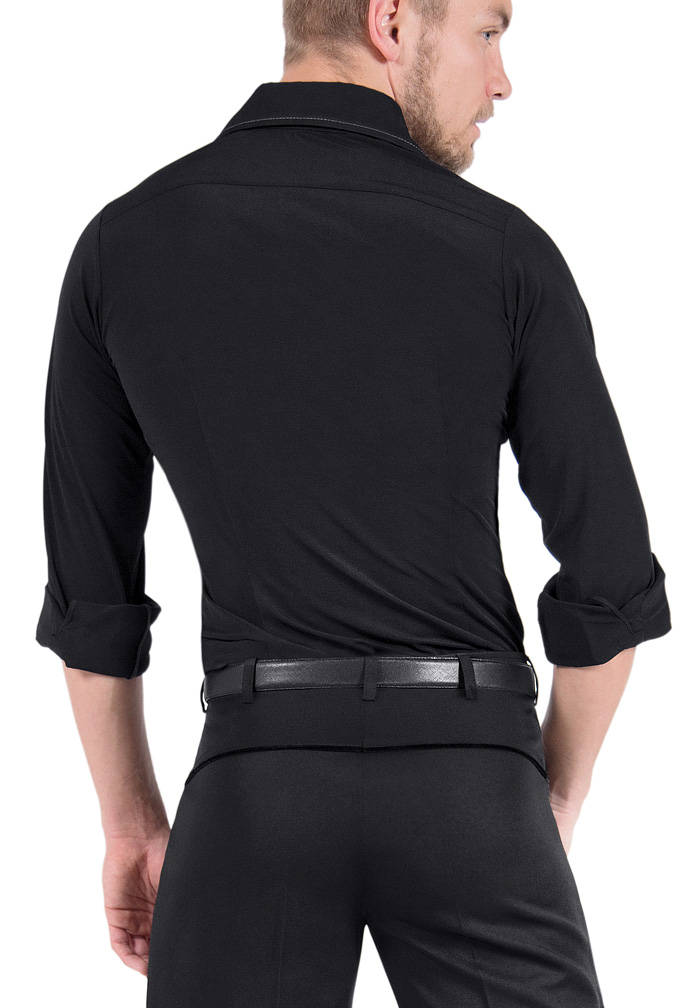 Maly Mens Dance Shirt with Contrast MF72203 Dancewear