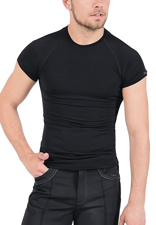 Maly Mens Shirt with Short Sleeves MF132102-Black