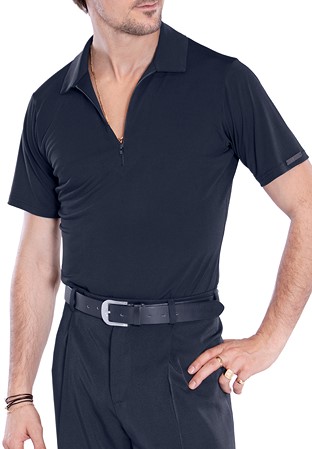 Maly Mens Fashionable Polo Shirt For Practice MF202203-Black