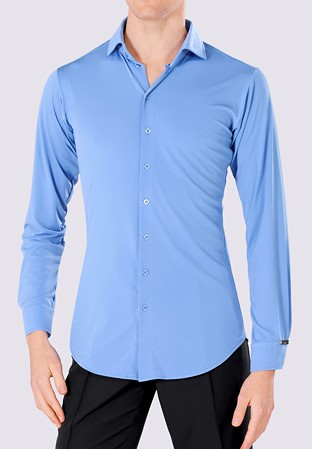 Maly Martin Mens Dance Shirt MF222201-Sky Blue