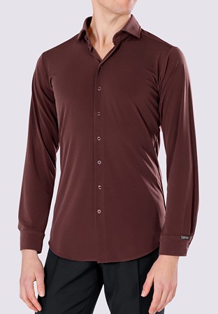 Maly Martin Mens Dance Shirt MF222201-Tobacco