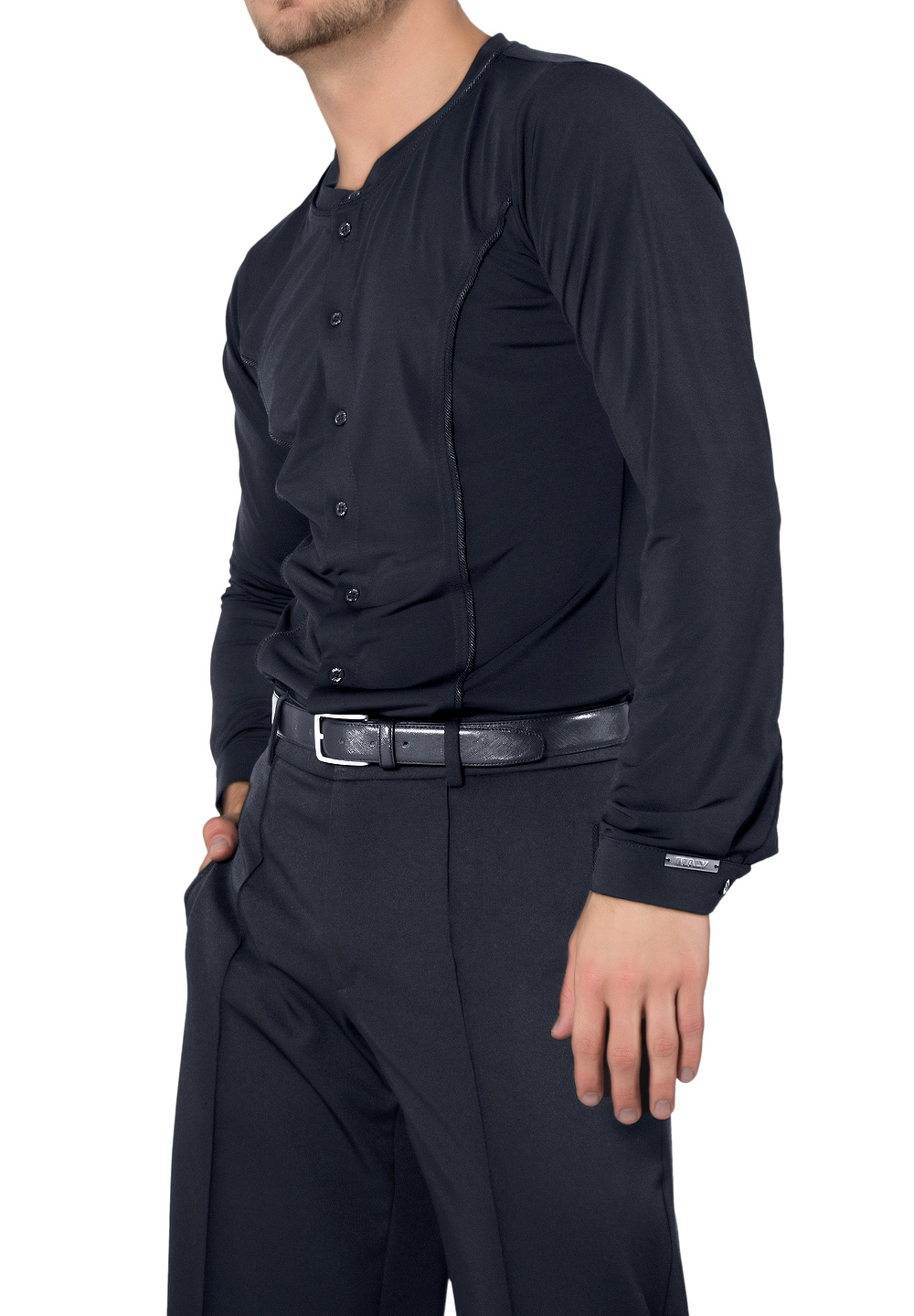 Maly Mens Shirt Without Collar MF182202 Dancewear