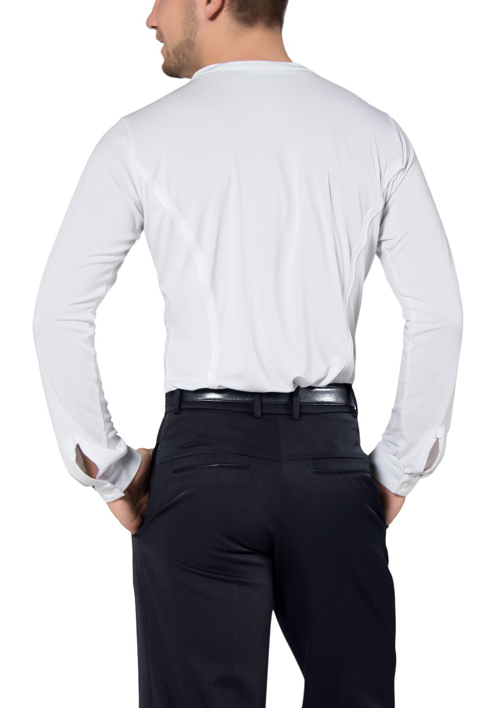 Maly Mens Shirt Without Collar MF182202 Dancewear