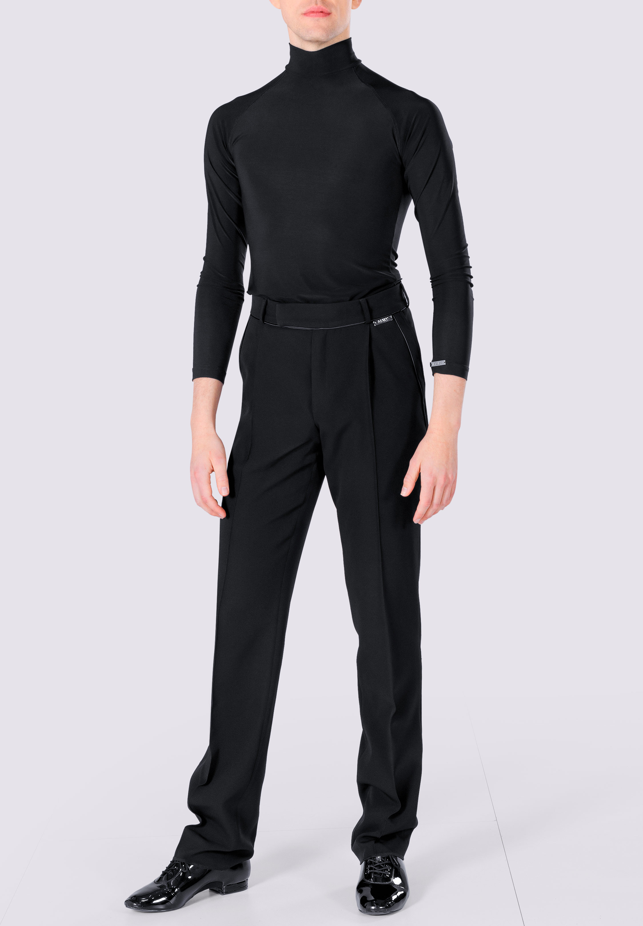 Maly Mens Turtle Neck Latin Shirt MF72101 Dancewear