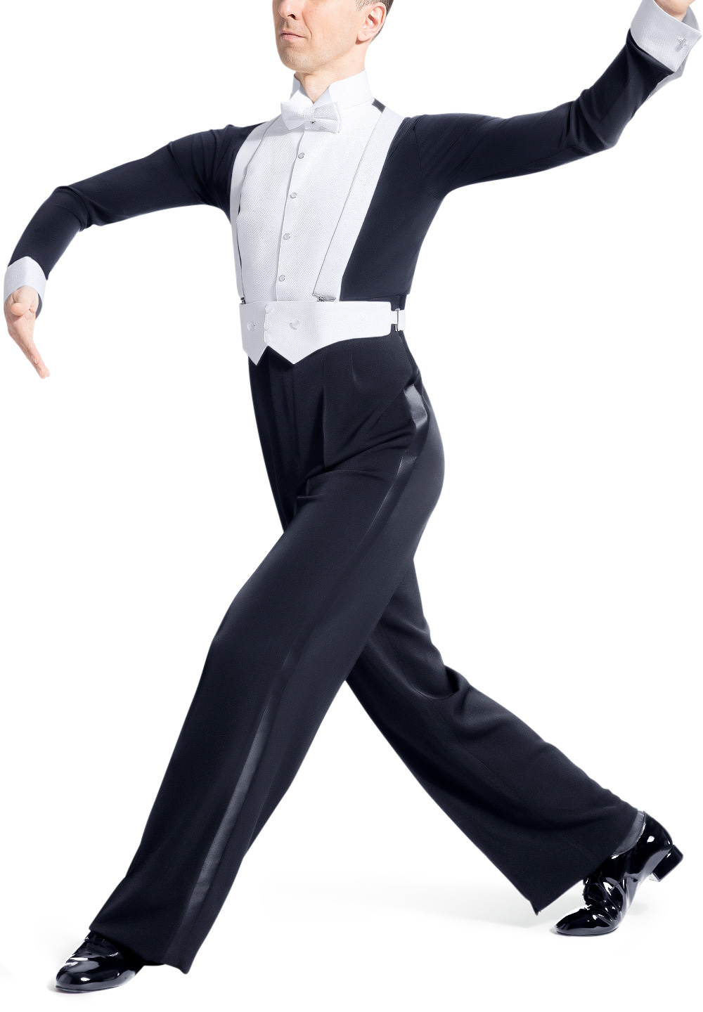 RS Atelier Milord Full Stretch Competition Shirt | Mens Stretch Ballroom Body Shirt with Collar for DanceSport Competitions & Shows main image 1
