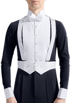 Noschese Mens Stretch Ballroom Dance Shirt