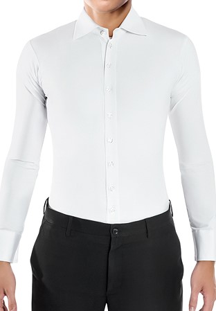 RS Atelier Mens Daniele Stretch Body Shirt-White