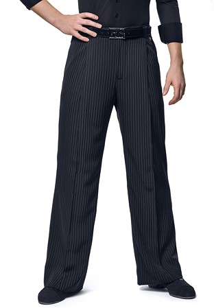 RS Atelier Mens Lorenzo Fashion Trousers-Black Stripe White