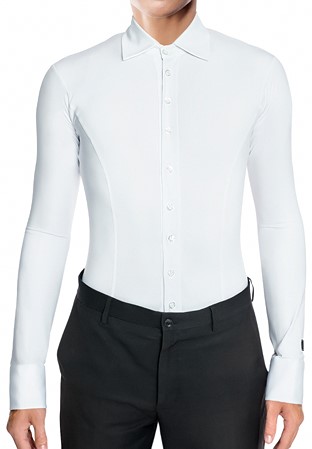RS Atelier Mens Special Tight Stretch Body Shirt-White