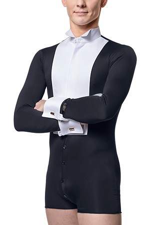 RS Atelier Mens Milord Full Stretch Ballroom Shirt-Black