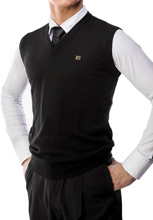 RS Atelier Mens Vittorio Knit Wear Waistcoat-Black
