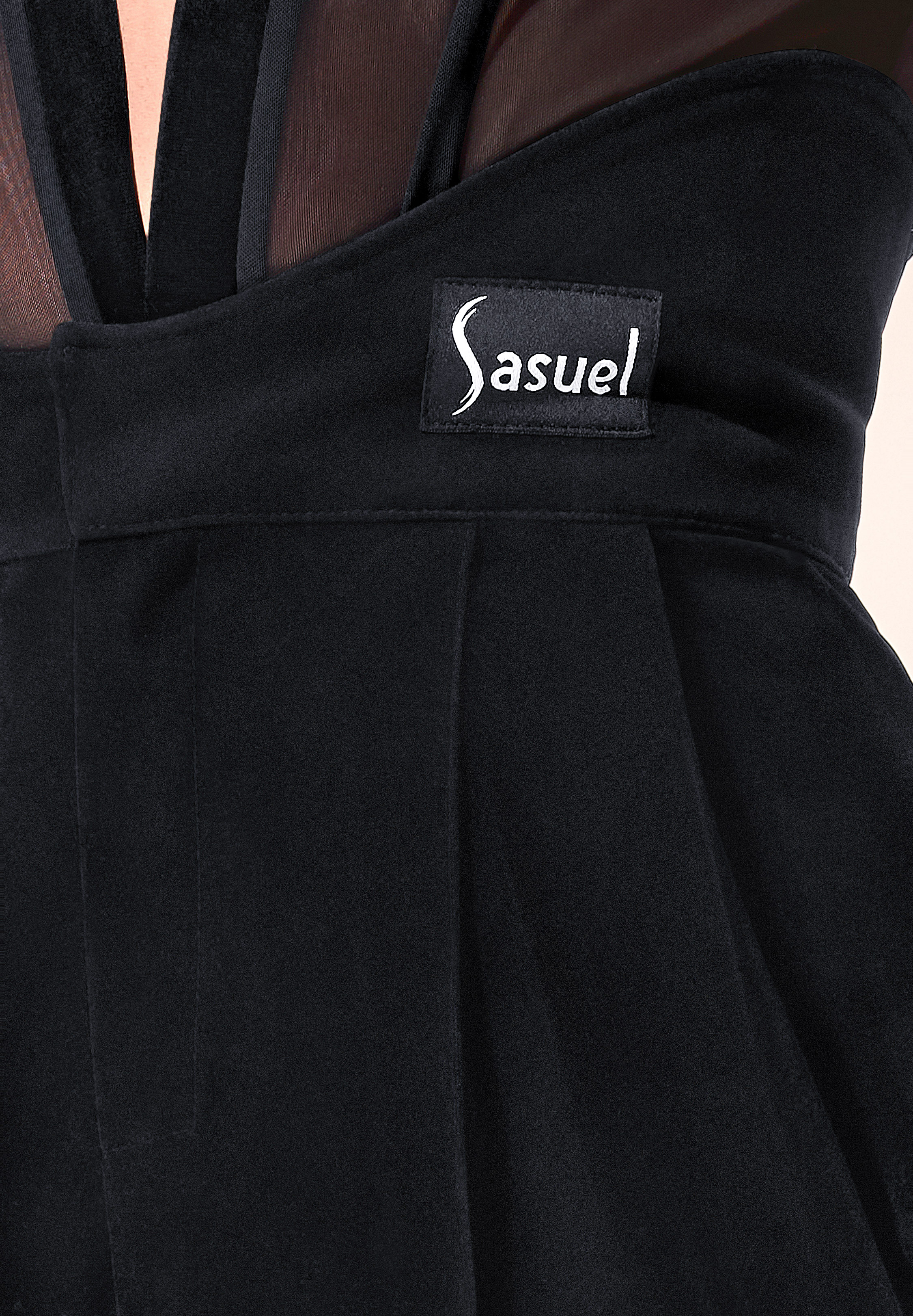 Sasuel Mens Latin Velvet Trousers Extra High Waist w/ Inverted Corset ...