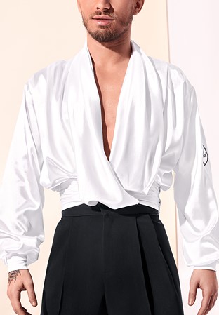 Sasuel Mens Latin Shirt Yves-White