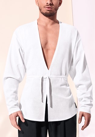 Sasuel Mens Linen Shirt Vince-White Linen