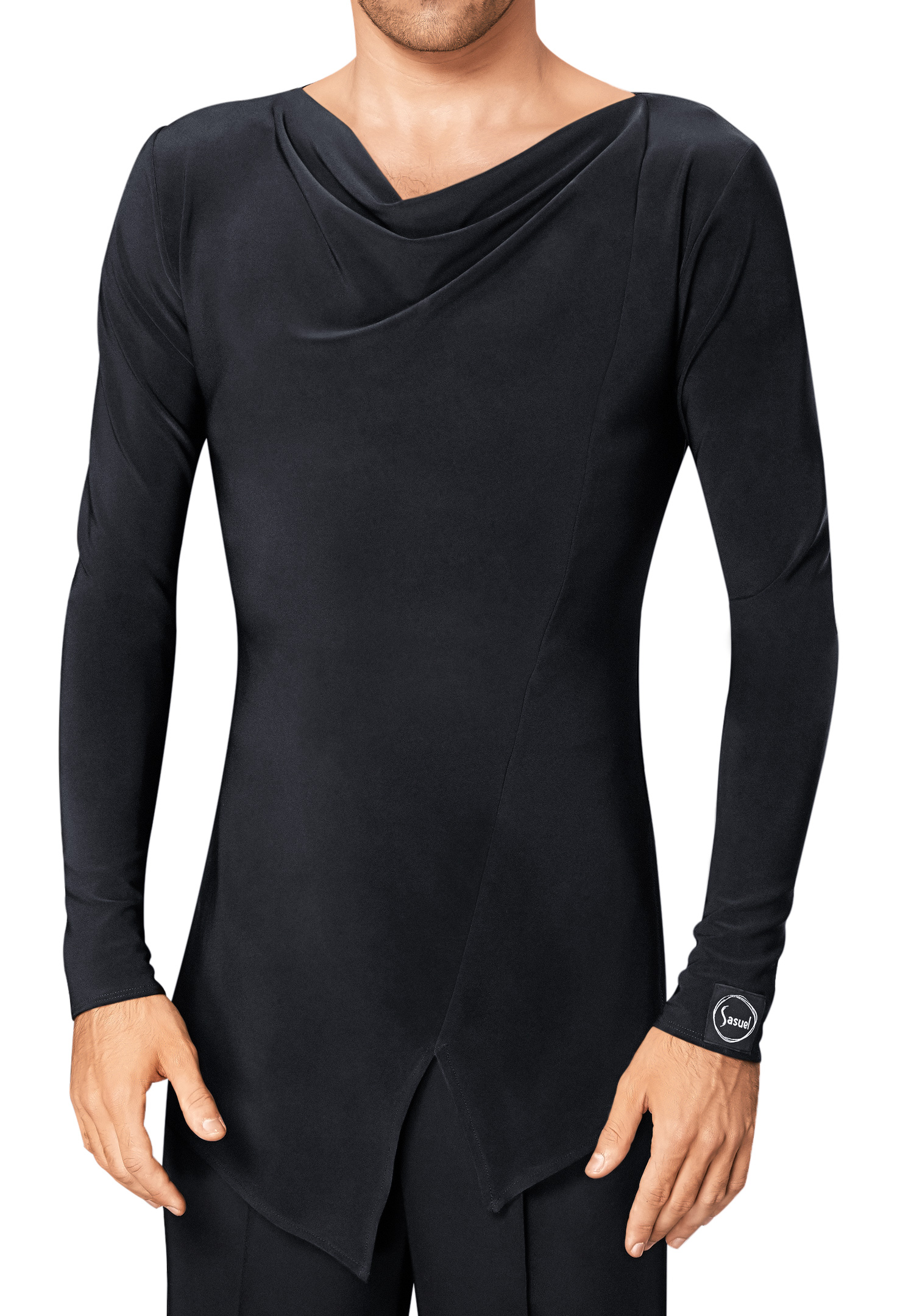 Sasuel Mens Practice Shirt Pablo-Black Crepe