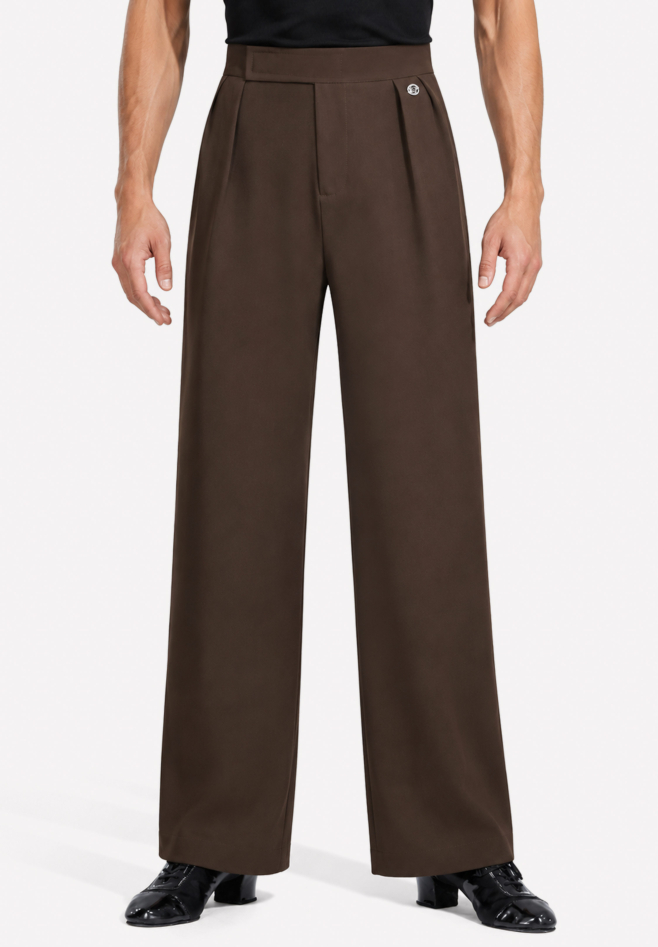 TID Straight Cut Mens Dance Pants K020-Brown