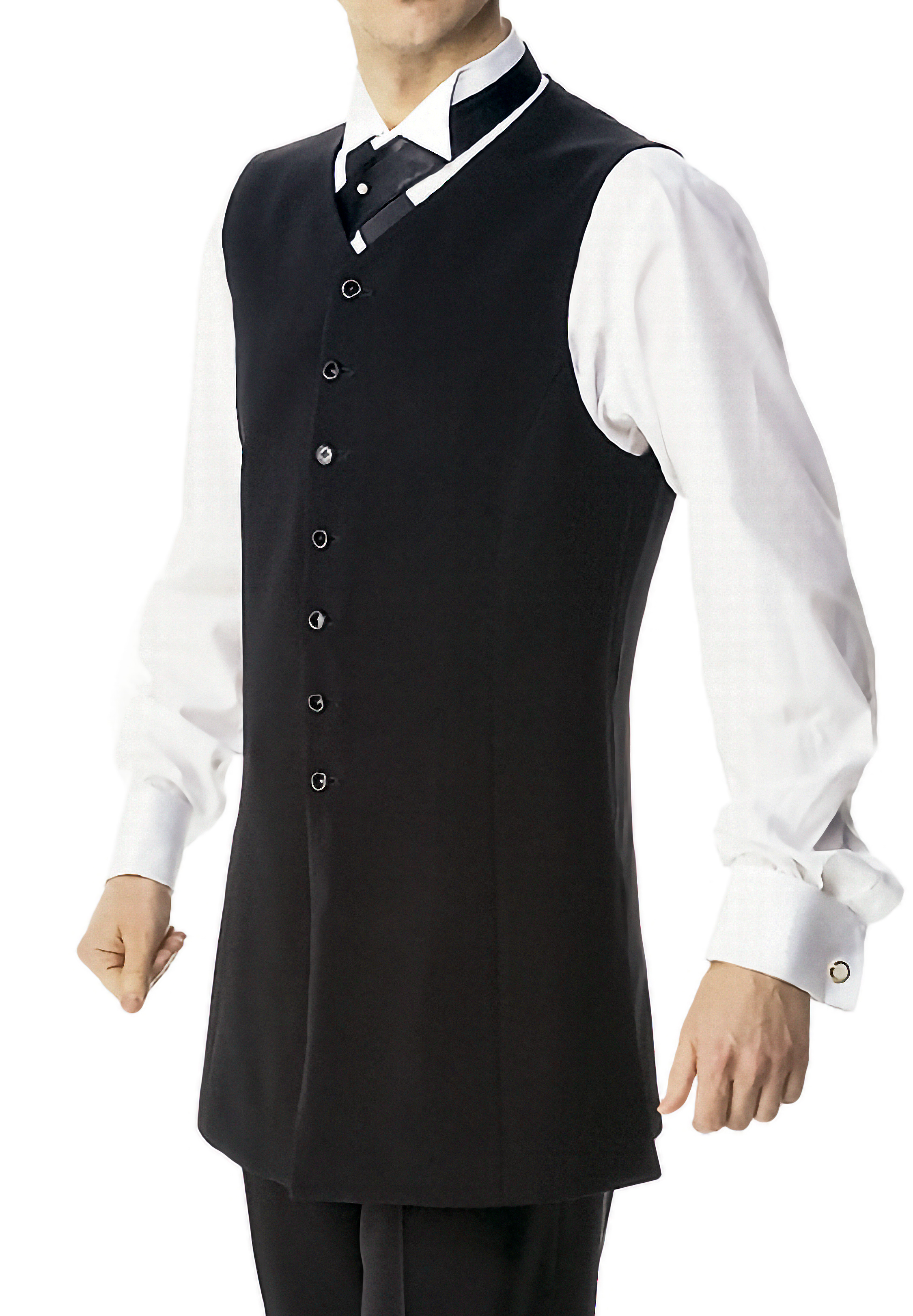 Taka Mens Ballroom Long Vest JV02 Dancewear - Main Image