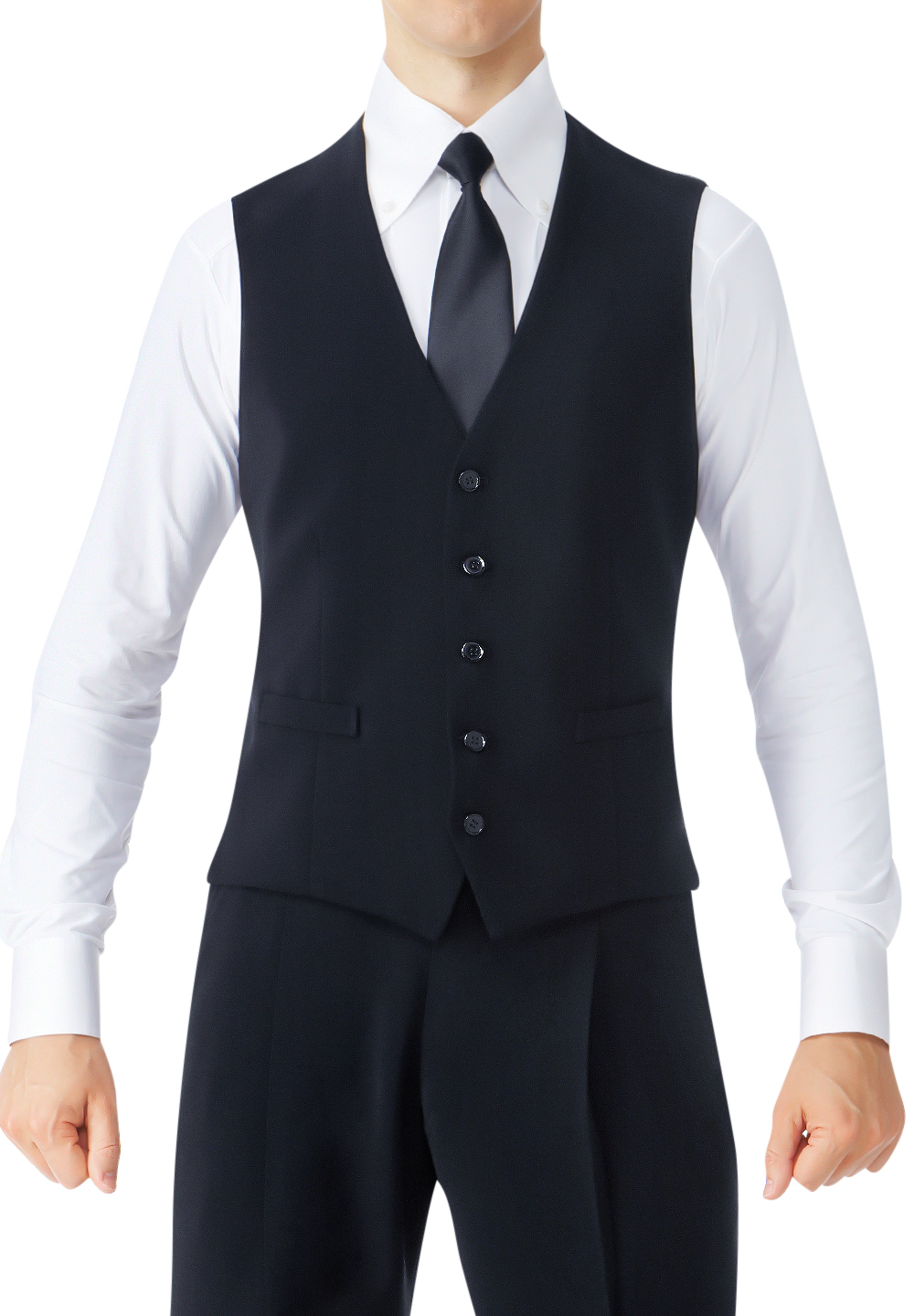 Taka Mens Ballroom Vest MV10-Black
