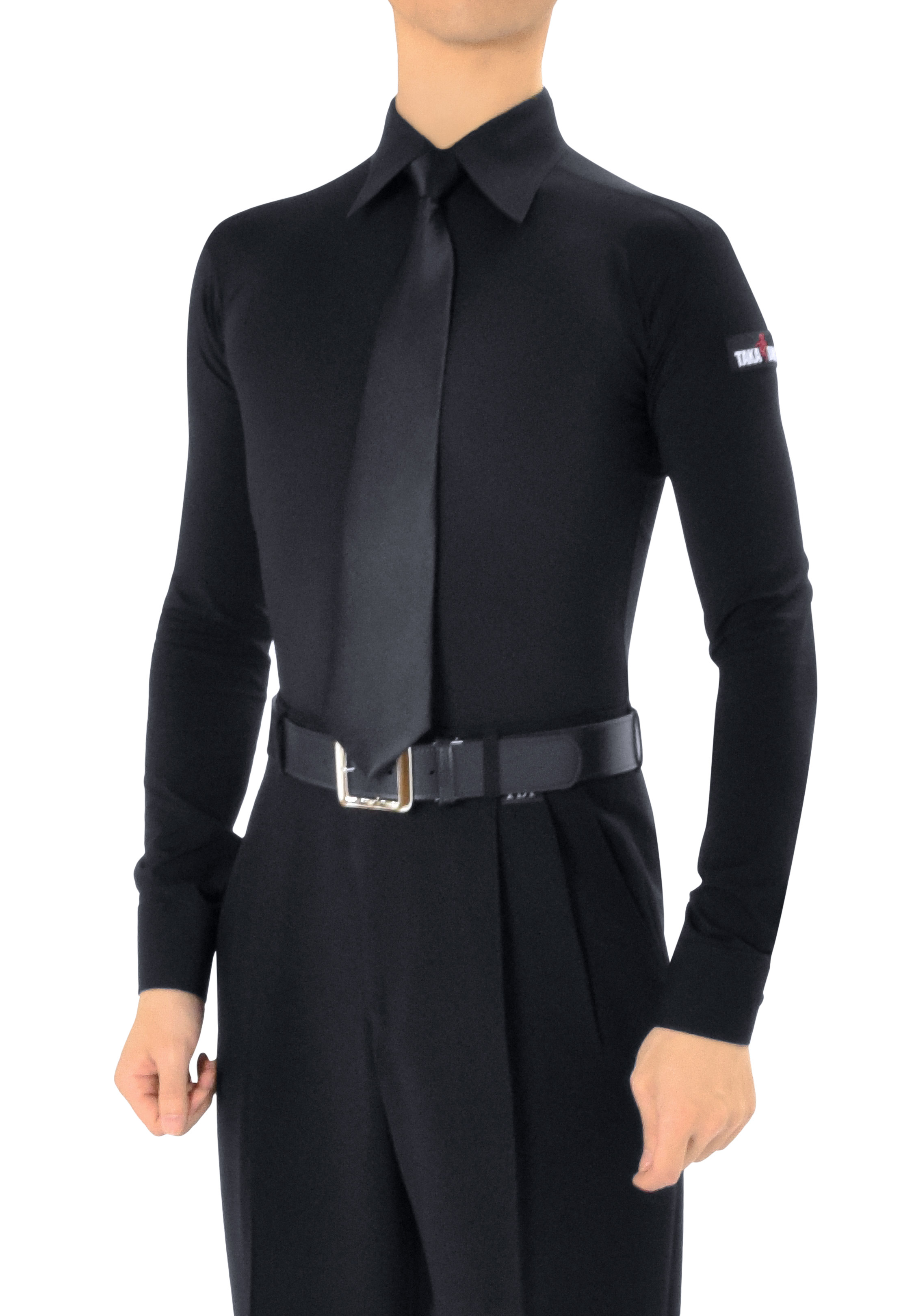 Taka Mens Practice Dance Shirt MS345-Black