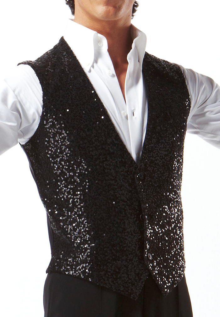 Taka Mens Sequined Dance Vest MV06 Dancewear
