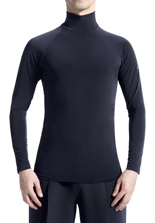Tasha by Popcon Basic Turtleneck Practice Dance Top TMLT-006-Black