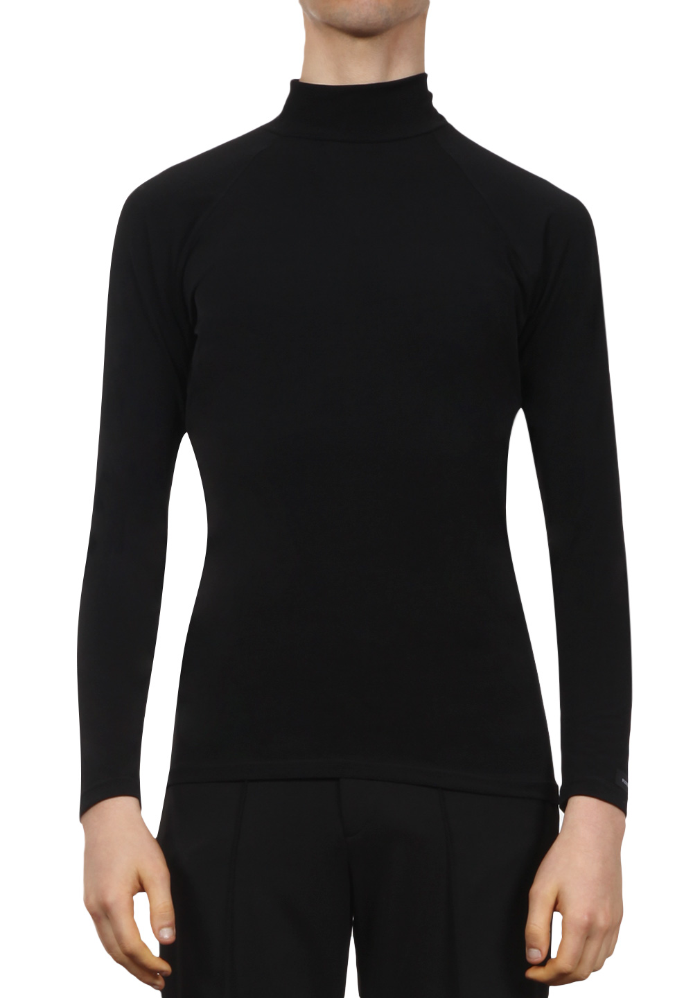 Victoria Blitz Mens Lupetto Turtleneck Latin Shirt UOMO 004-Black