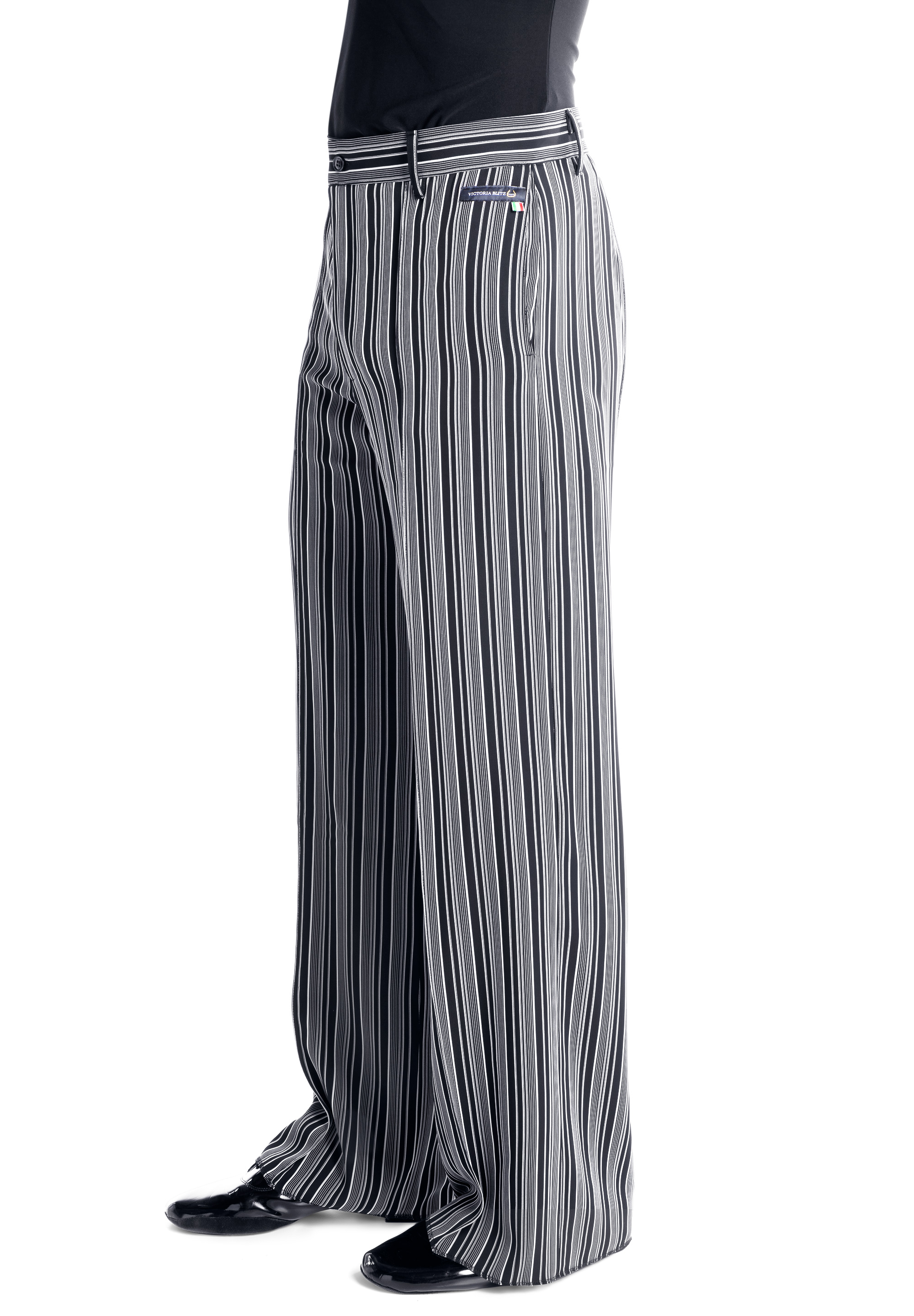 Men's Black On Black Tonal Pinstripe 2-button Shadow Stripe Regular Fit Flat Front Pants Cheap Priced Business Suits Clearance Sale main image 1