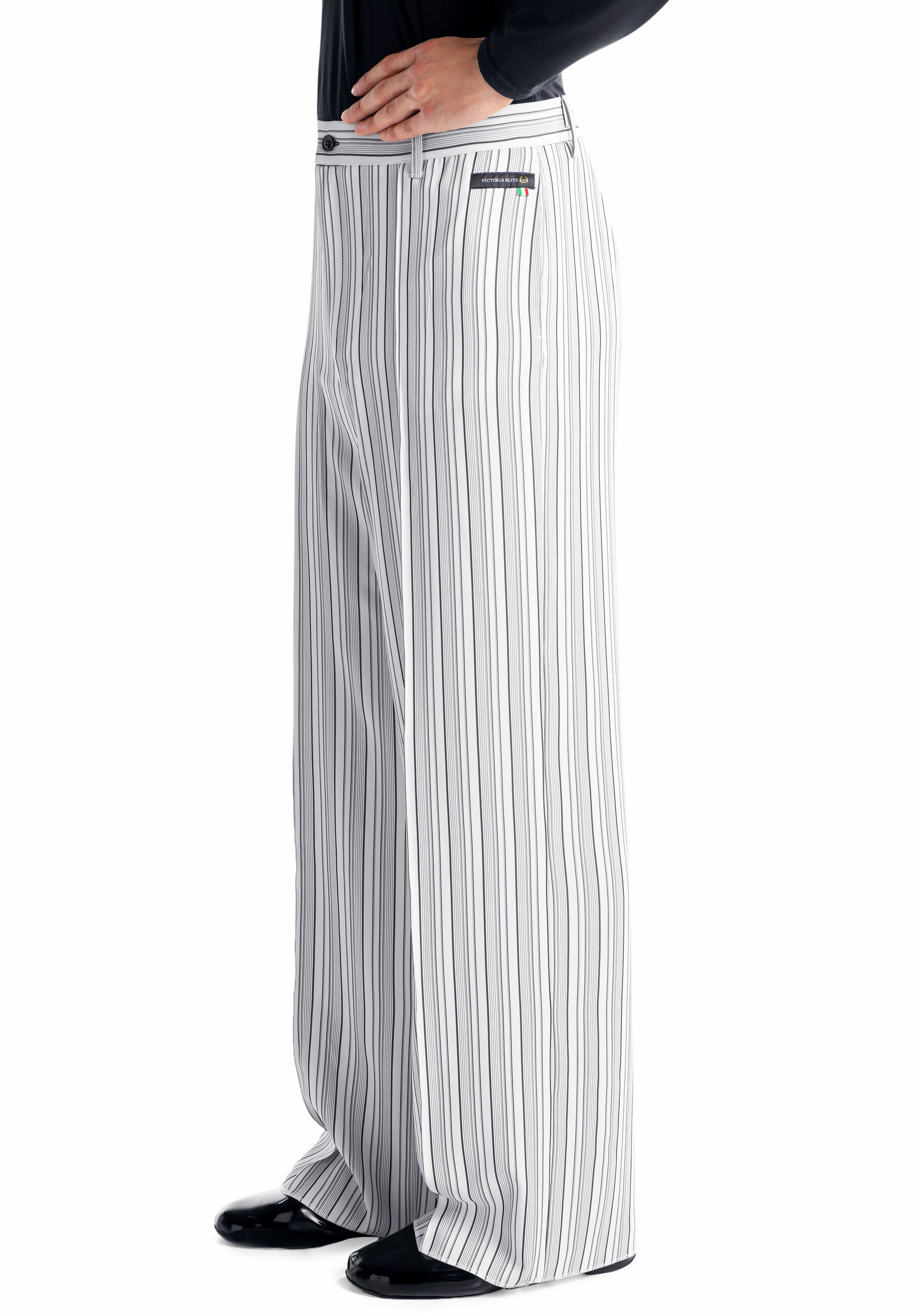 Victoria Blitz Mens Pinstripe Trousers UOMO002 | Dancewear