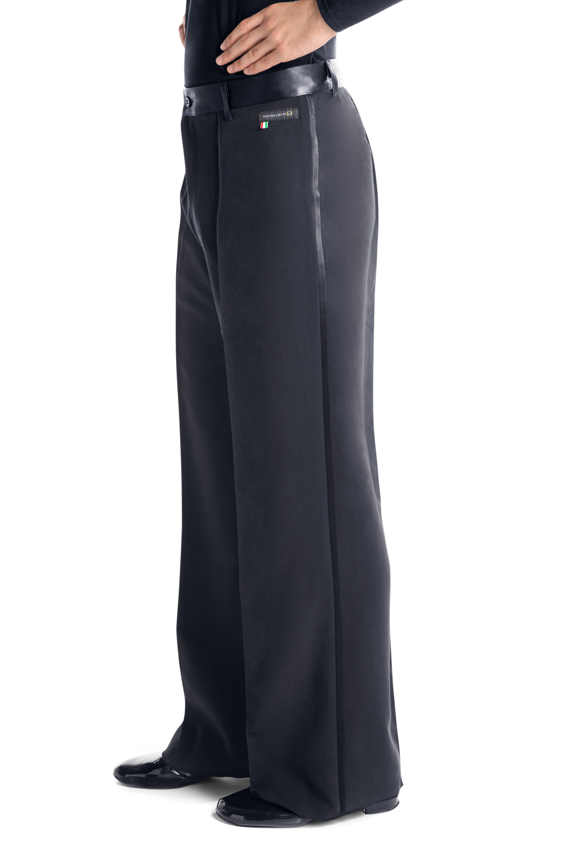 Victoria Blitz Mens Satin Waistband Trousers UOMO 0030 Victoria Blitz Mens Satin Waistband Trousers UOMO 0030