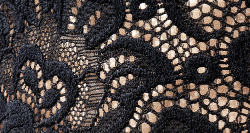 Black Flowery Lace