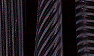 Black Riga Striped Velvet