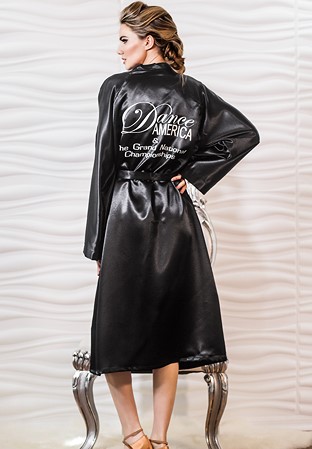 Dance America Womens Signature Robe-Black