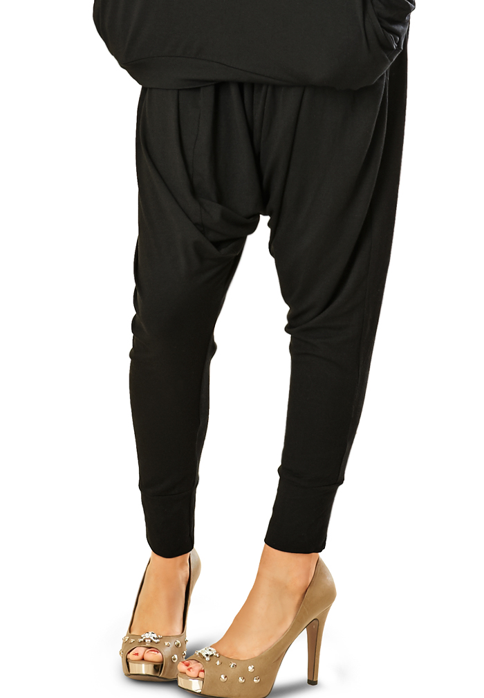 Je Dor Slouch Pants B5976-Black