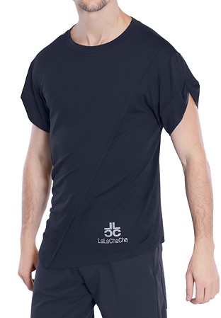 Maly Diagonal Stitching Practice Shirt LC202102-Black