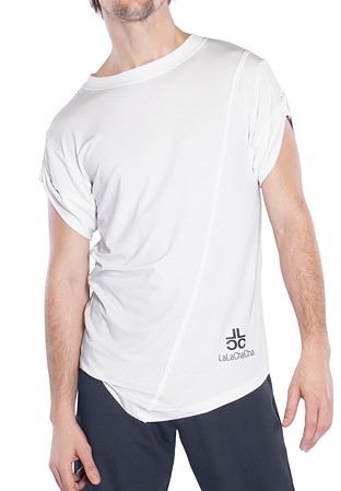Maly Diagonal Stitching Practice Shirt LC202102-White
