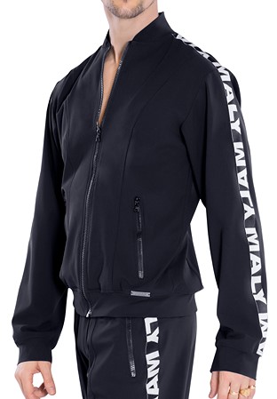 Maly Mens Modern Sporty Dance Jacket SP202301-Black